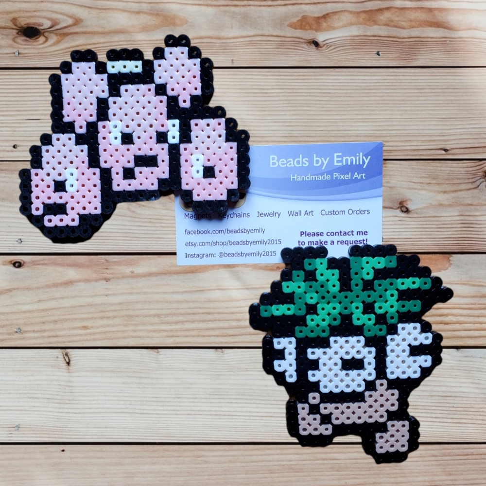 Exeggcute & Exeggutor Magnets - Handmade Pokemon Home Decor - Game Room